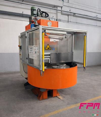 HYDROMEC TURBO 300-S / Ton 30 Pressa sbavatrice-trancia a tavola rotante per sbavatura particolari stampati a caldo