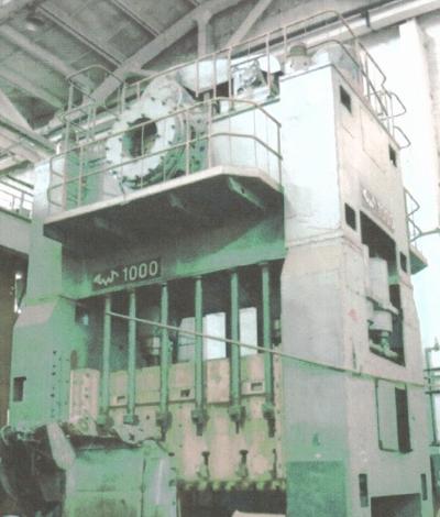 TMP - VORONEZH K 3540 / Ton 1000 Pressa meccanica doppio montante usata, per stampaggio lamiera
